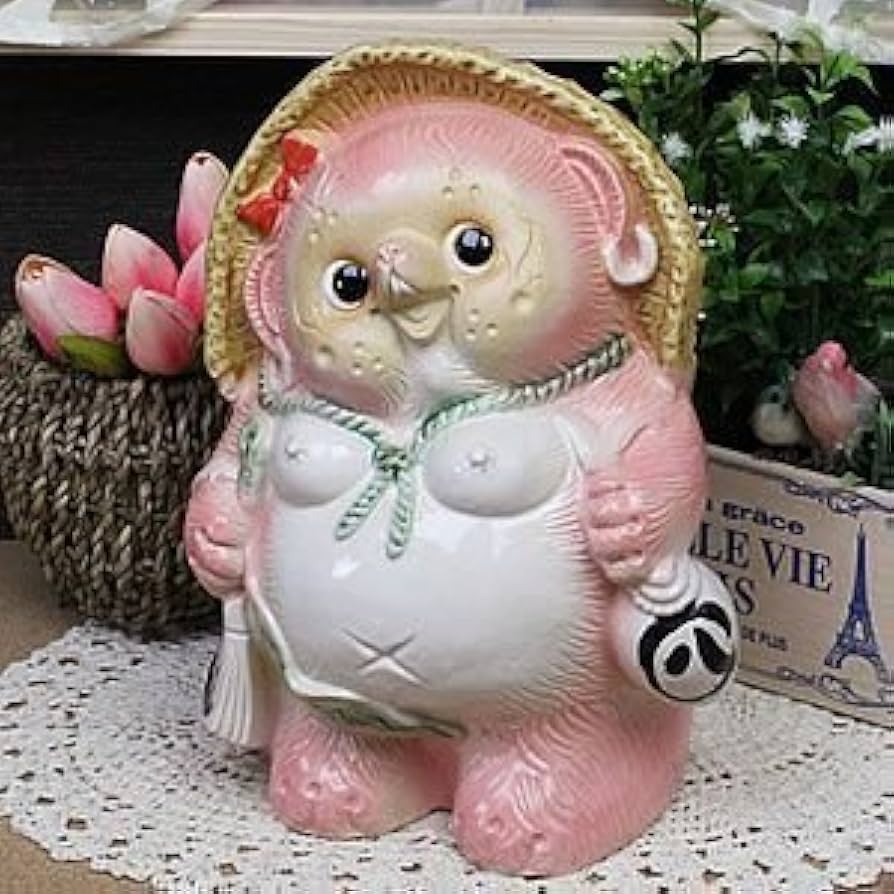 ☆ 狸 火鉢 径73～77cm 信楽焼 焼きキズ有り 狸 火鉢 径73～