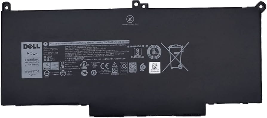 Amazon.com: DELL F3YGT Battery for Dell Latitude 12 7280 7290 13