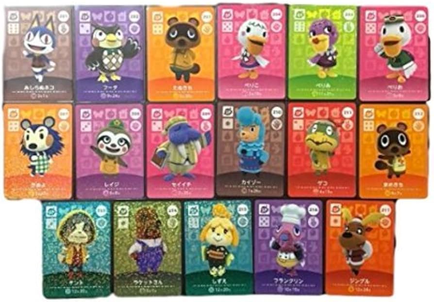 あつまれ どうぶつの森 amiibo カード あつ森 リス住民 コンプ 17枚