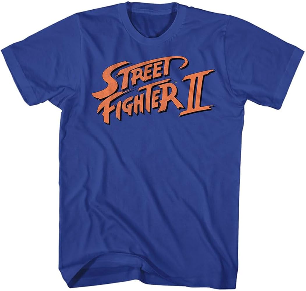 Amazon.com: Street Fighter II Ryu Front & Back Print Adult Blue