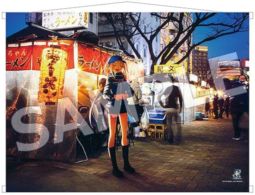 FGO 5周年 謎のヒロインX 福岡県 中洲屋台街 B2 タペストリー FGO 5