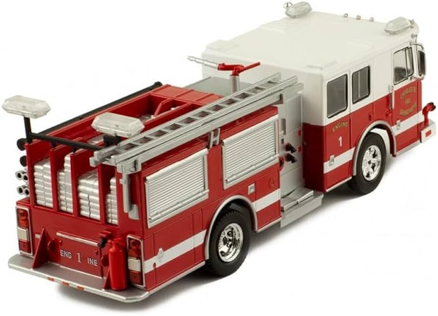 Amazon | イクソ アメリカ 消防車 ミニカー 1/43 シーグレープ