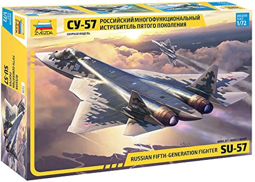 Amazon.com: ZVEZDA 7319 - Russian Fifth-Generation Fighter SU-57