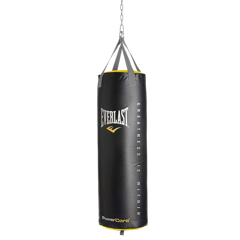 EVERLAST サンドバッグ 黒 チェーン付き EVERLAST サンドバッグ 黒