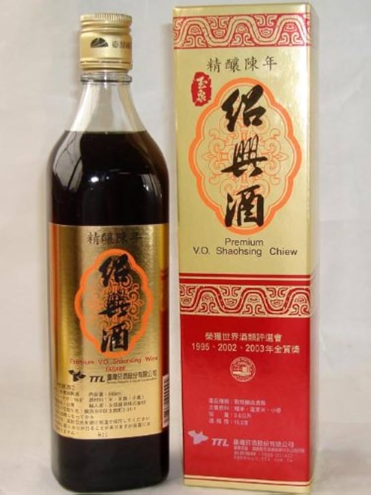 Amazon.co.jp: 台湾紹興酒 精醸陳年紹興酒10年 600ml／瓶 : 食品