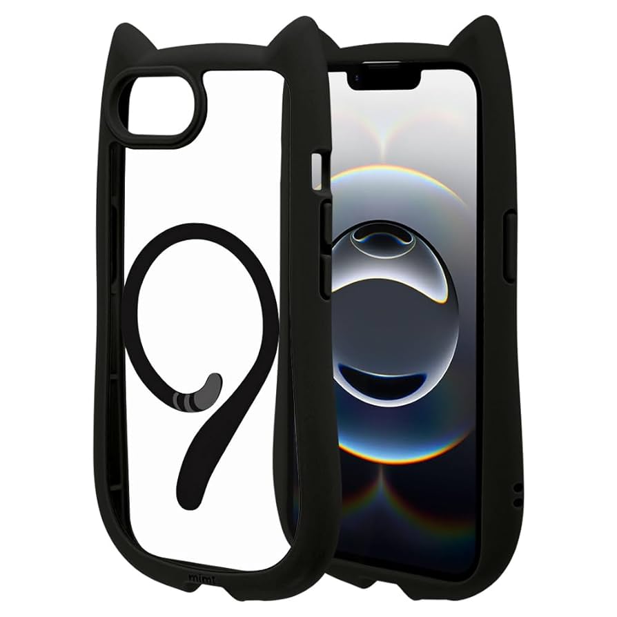 urban sophistication猫耳 iPhone16 ケース 黒 urban sophistication猫