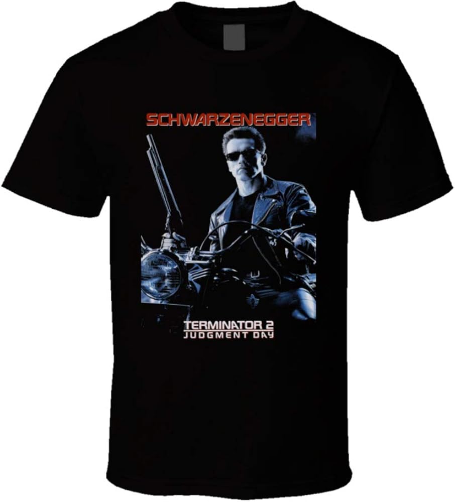 Amazon.com: Terminator 2 Schwarzenegger 90's Retro Movie T Shirt S