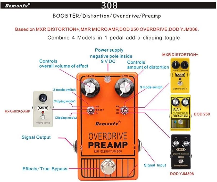 DOD YJM308 プリアンプオーバードライブ