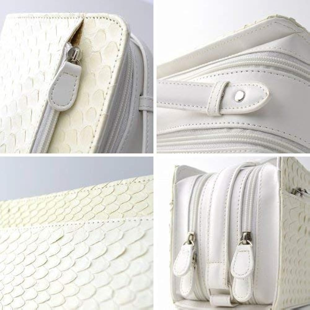 Amazon | 「白ヘビ/白蛇/ホワイトパイソン」使用 最高級蛇革/ヘビ革