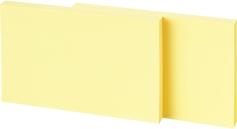 Amazon.co.jp: コクヨ 付箋 超徳用 ふせん 75mm×125mm 100枚×5冊入 黄