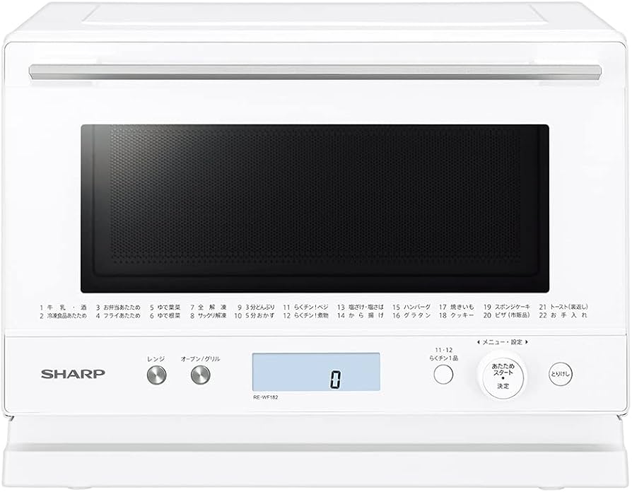 Amazon | シャープ オーブンレンジ 18L 1段調理 RE-WF182-W ホワイト
