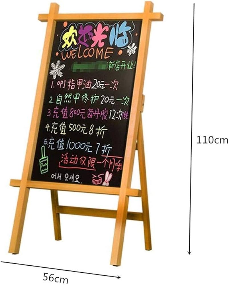 Amazon.co.jp: レトロクラシック看板 木製 スタンド 屋外 黒板ボード棚