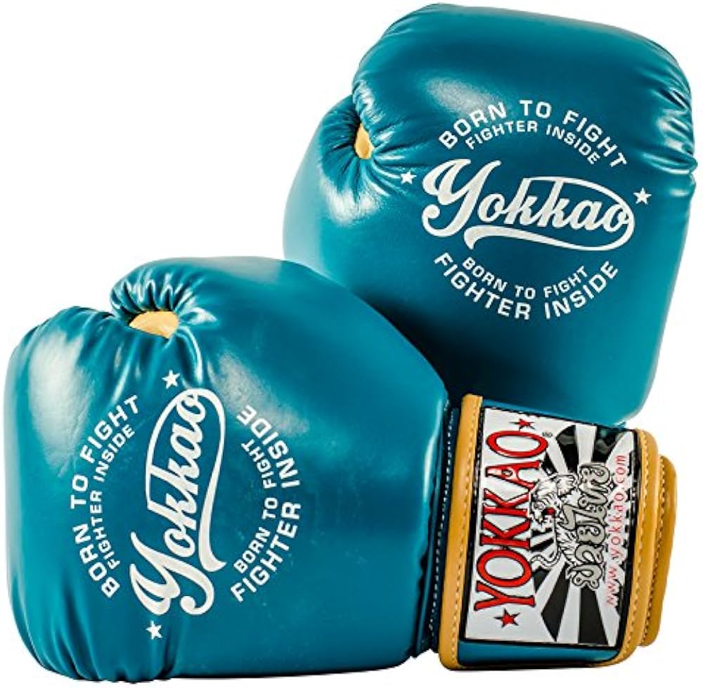YOKKAO ボクシンググローブ Vintage Blue 10Oz YOKKAO Vintage Boxing