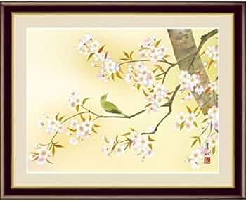 桜日本画 金色フレーム 桜日本画 金色フレーム 桜日本画 金色フレーム 桜