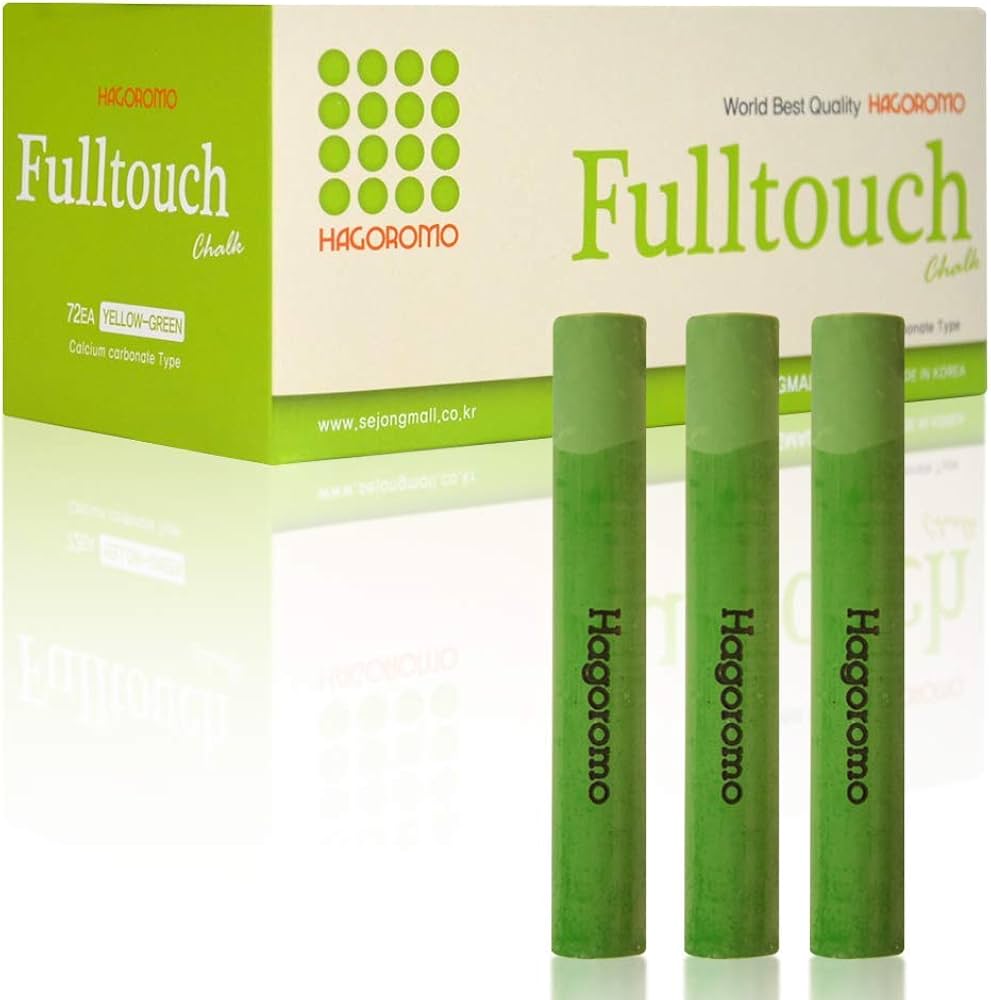 Amazon | [羽衣]HAGOROMO フルタッチチョーク黄緑色72本入 (Fulltouch