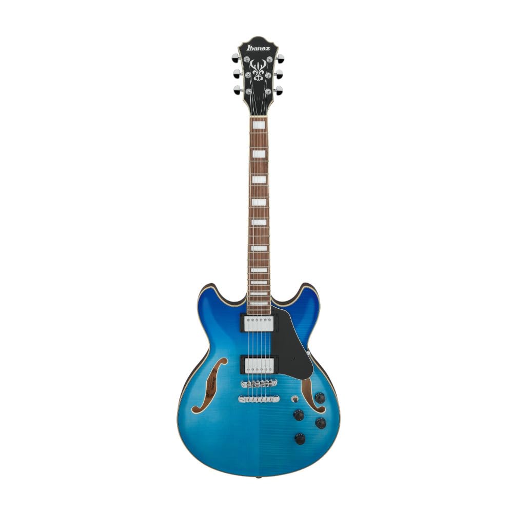 Amazon | Ibanez AS73FM Azure Blue Gradation セミアコギター