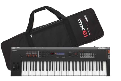 Amazon | YAMAHA MX61 BK シンセサイザー 61鍵盤 専用ソフトケース付属
