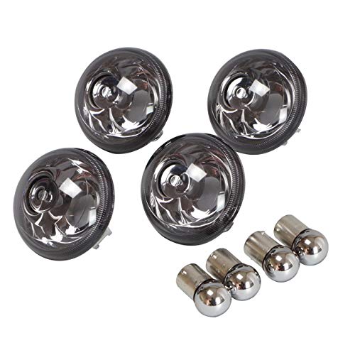 Lucas ルーカスウィンカー レンズメッキリングバルブ付2個セットミニ用