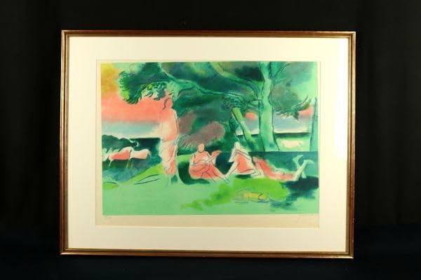 リトグラフポールギヤマン夕ベのポエジー直筆サイン206/225