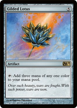 Amazon.co.jp: MTG 英語版 M13-EN206 Gilded Lotus 金粉の水蓮