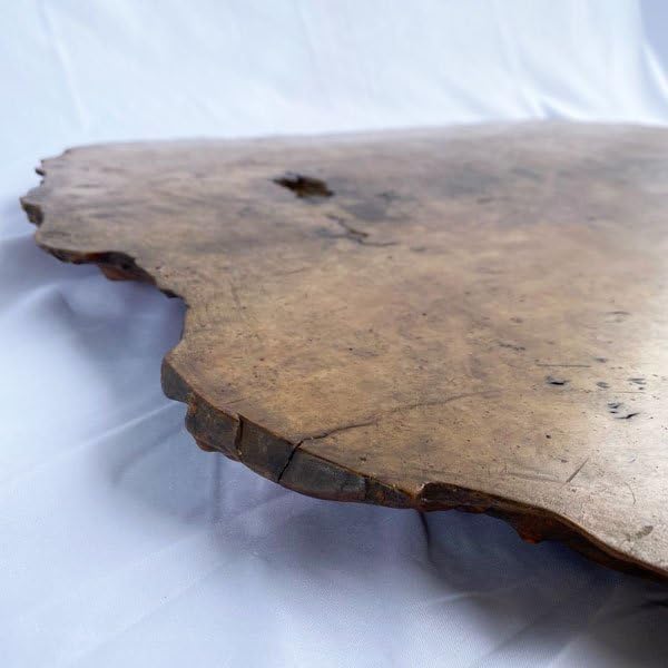 天然木玉杢瘤 花台飾り台敷板6．4kg