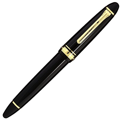 Amazon | Sailor 1911 Large Black Gold Trim 21K Gold Medium Point