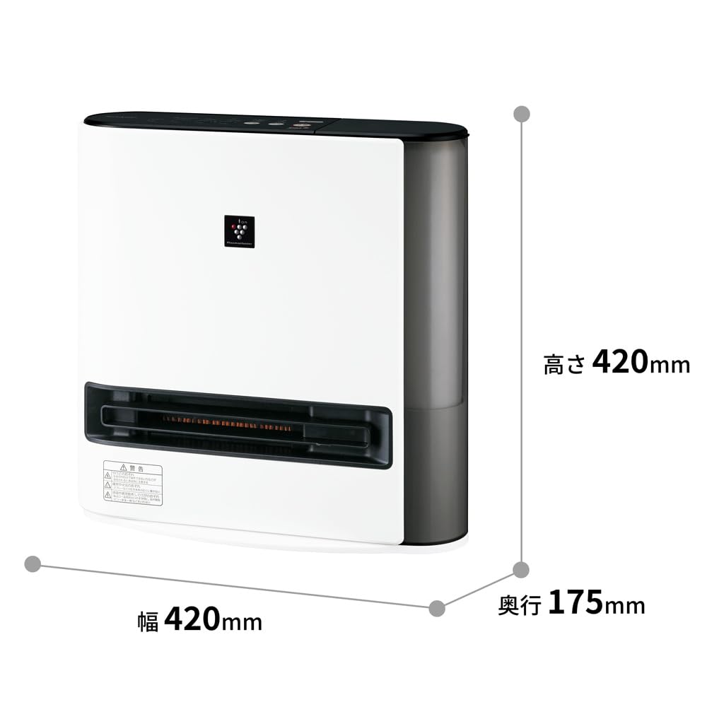 Amazon | シャープ 加湿 セラミックヒーター HX-TK12-W 足元ロング温風