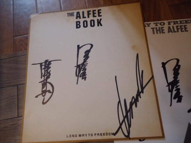 h*i様 THE ALFEE2001．3.7直筆サイン入りポスター。