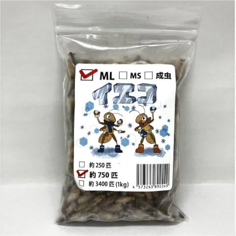 冷凍イエコML1kg+クロコML〜L300g 楽天市場】冷凍コオロギ ML 100g