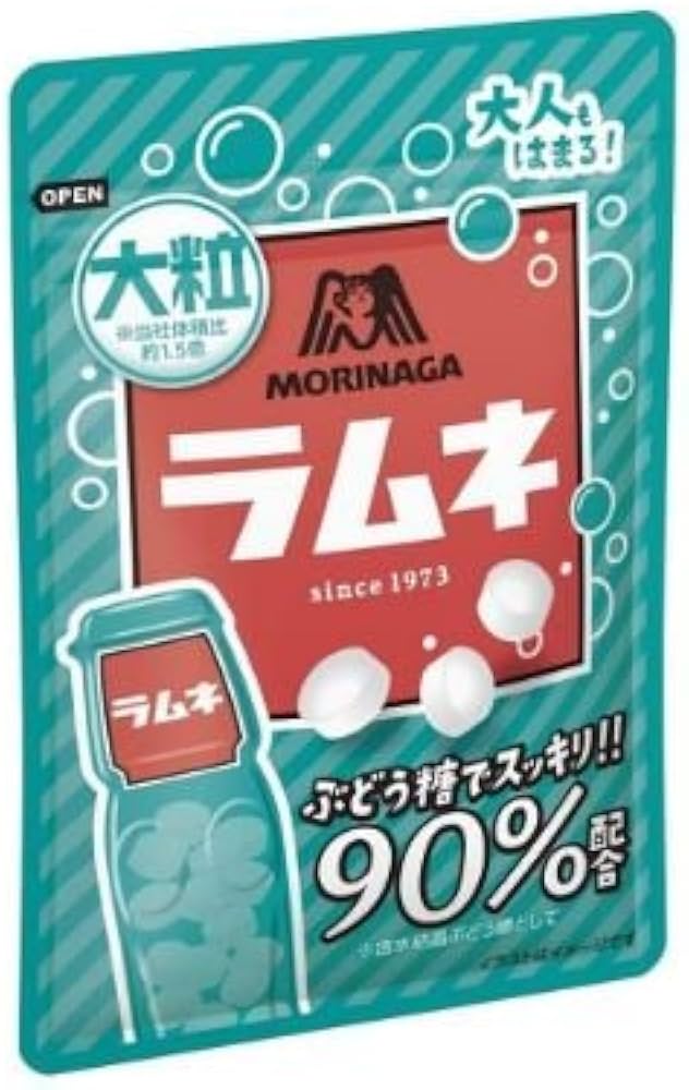 Amazon.co.jp: 【まとめ買い】森永製菓 大粒ラムネ 41g × 3袋 （1.5倍