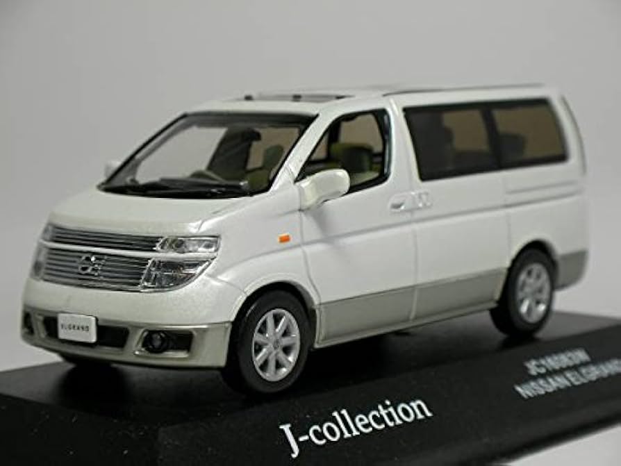 Amazon | Jコレ 1/43 日産 エルグランド E51 白/銀 ツートン NISSAN