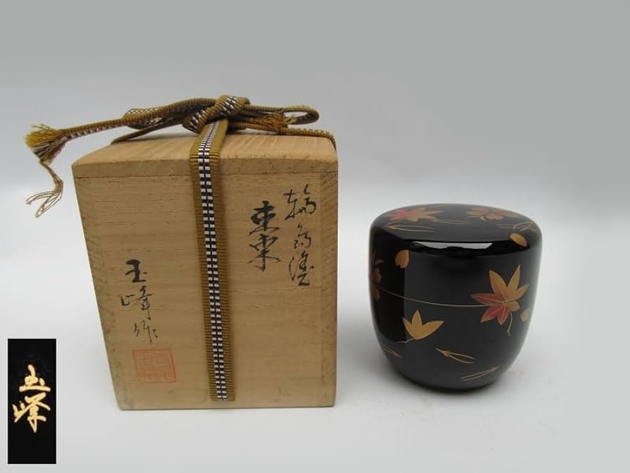 棗 輪島塗 古今菁峰 沈金こぼれ梅 茶道具2025年最新】古今菁峰の