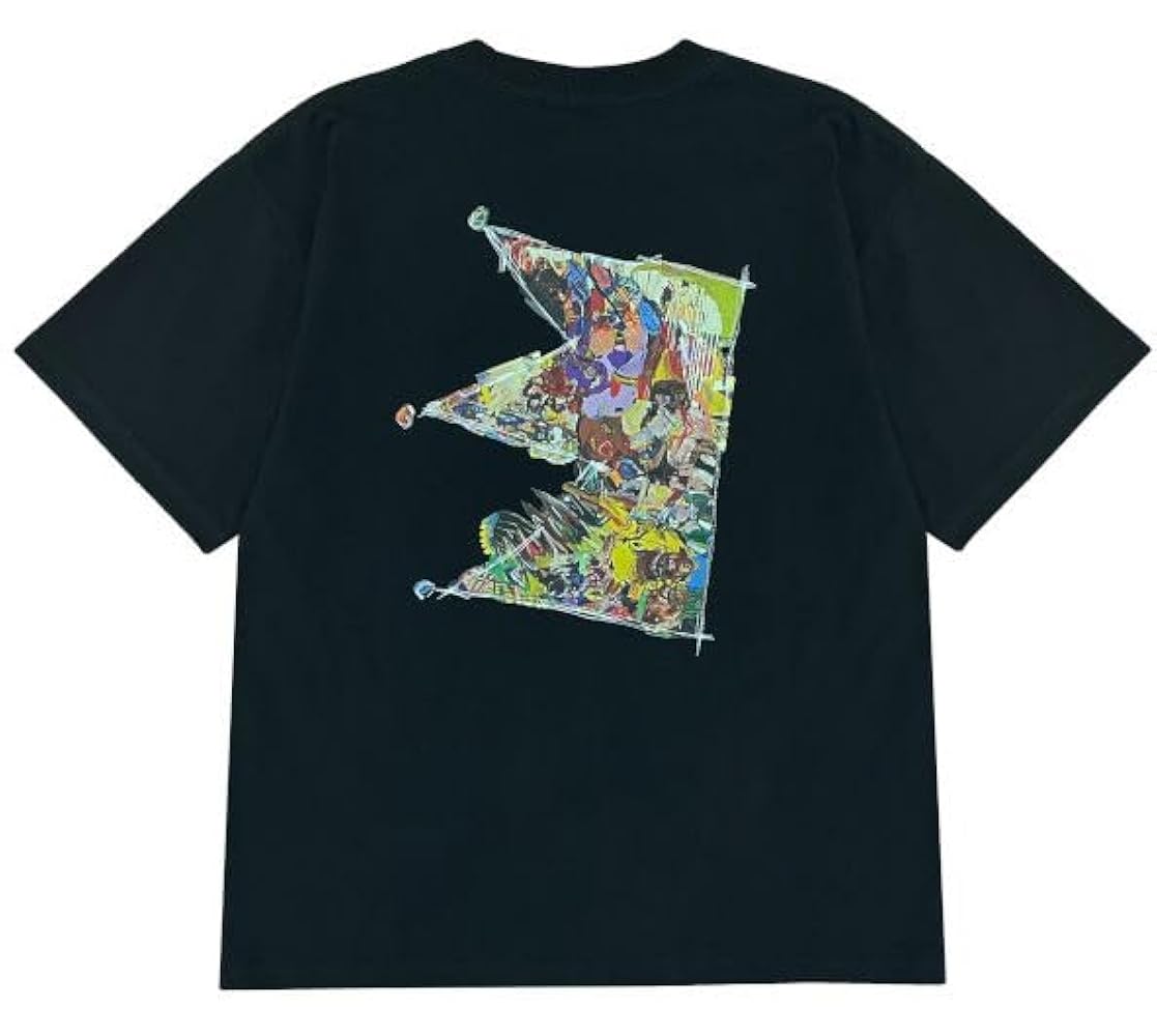 キングヌー グッズ tシャツ 黒 半袖 サイズM COLLAGED CROWN Amazon.co