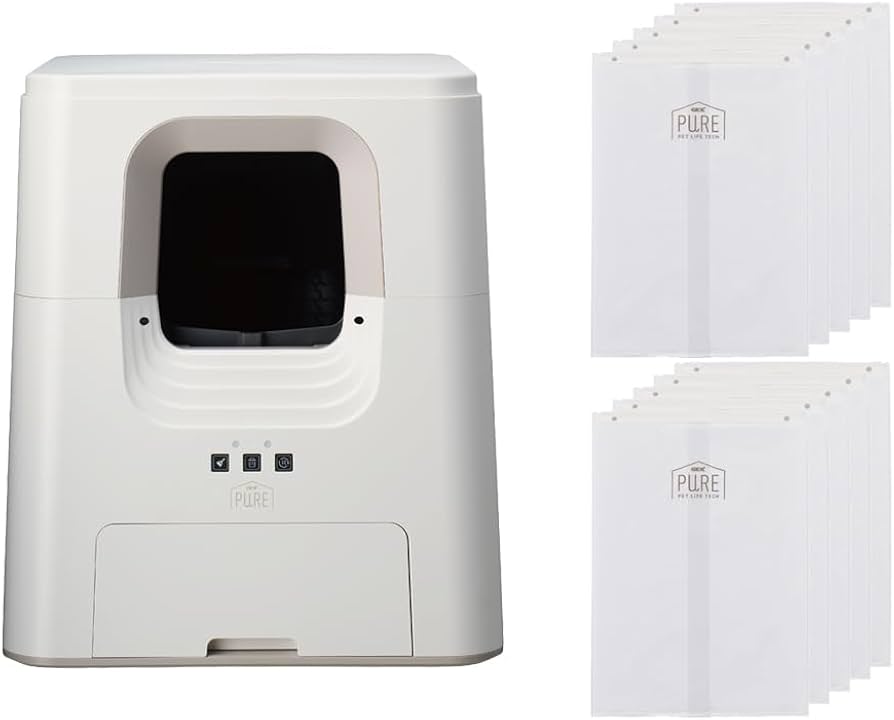 Amazon | GEX 【 PURE 】 CAT AUTO TOILET 猫用自動トイレ+専用ゴミ袋