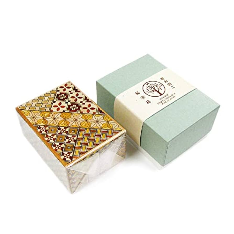 Amazon.co.jp: 【箱根寄木細工 秘密箱4寸7回 箱付き おまけ付き】