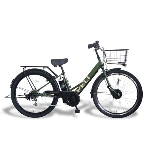 PELTECH 電動アシスト自転車 外装6段 27.5インチ ブラック PELTECH