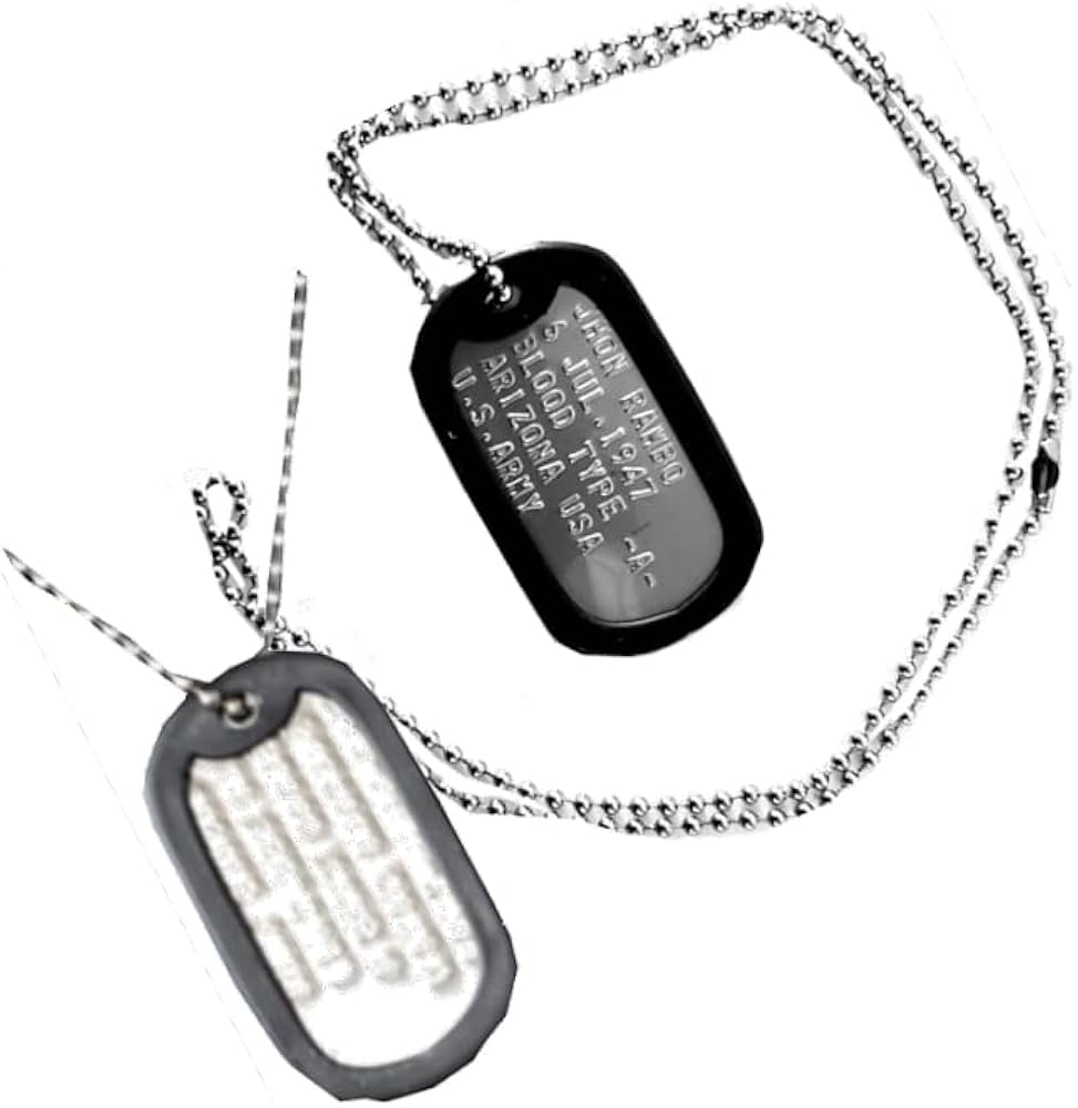 Amazon.co.jp: 米軍実物DOG-TAG ドッグタグをあなたのオリジナル打刻で