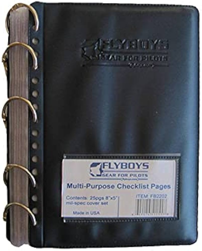 Amazon.com: FlyBoys – Checklist Book – 8x5 Inches – Mil-Spec Vinyl