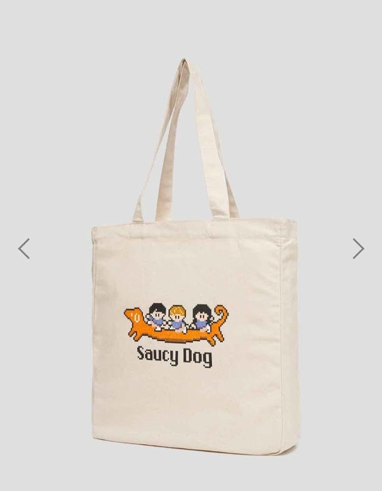 Amazon.co.jp: グラニフ ナガスギルイヌ Saucy Dog トートバッグ ユニ