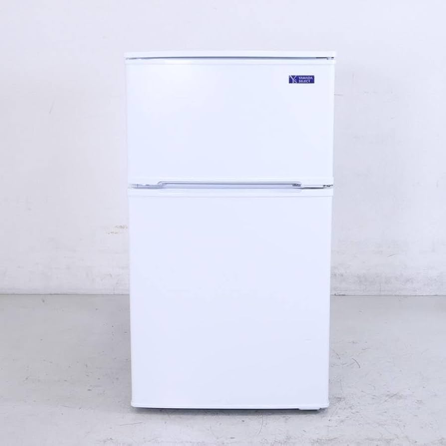 冷蔵庫 87L 2022年製 2ドア ヤマダセレクト YRZ-C09H1 ホワイト YAMADA