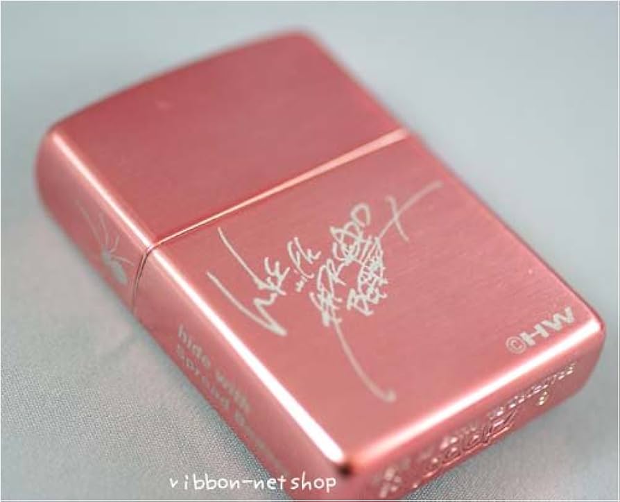 激レア☆ hide ピンクスパイダー Zippo サイン刻印入り XJAPAN 激レア
