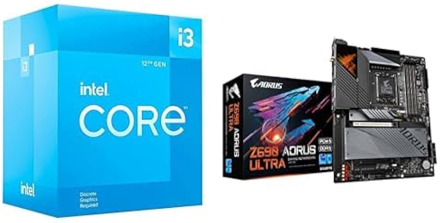 Amazon.com: Intel Core i3-12100F Desktop Processor + GIGABYTE Z690