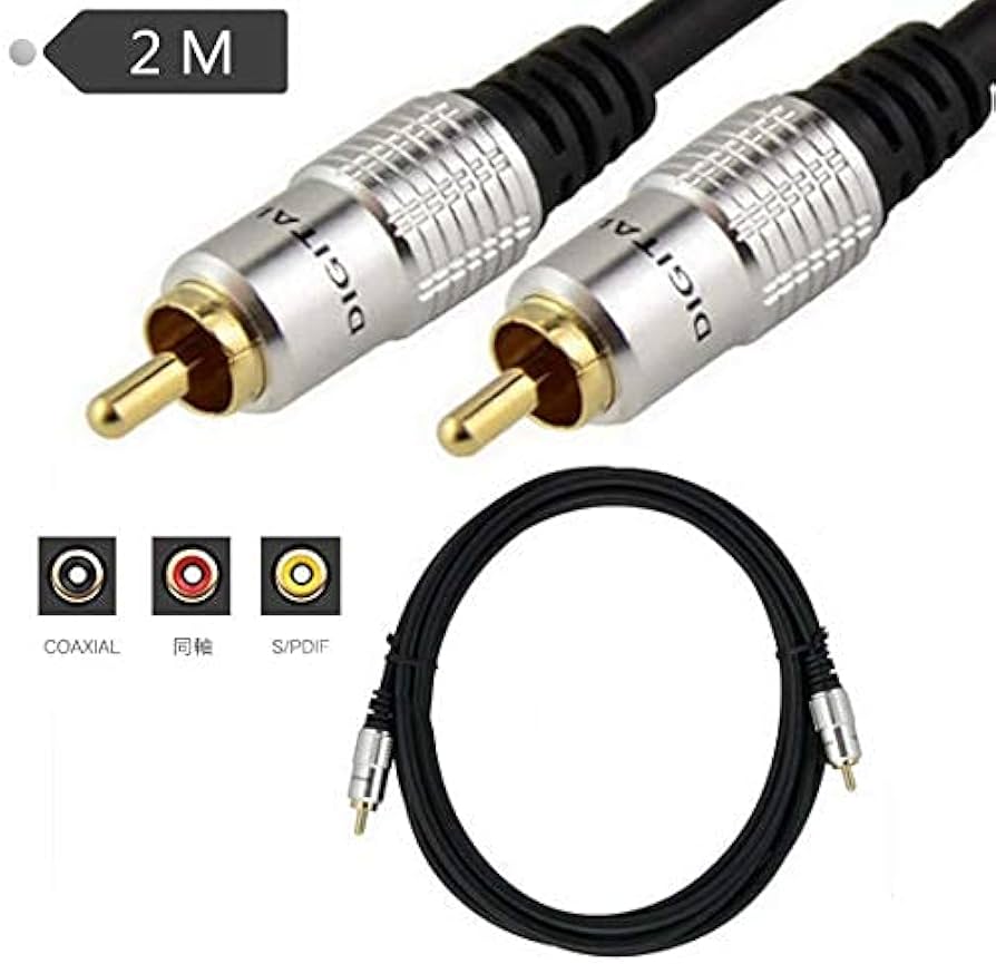 Amazon | Rosebe RCA ピンケーブル同軸デジタルケーブル 1m、2m、3m