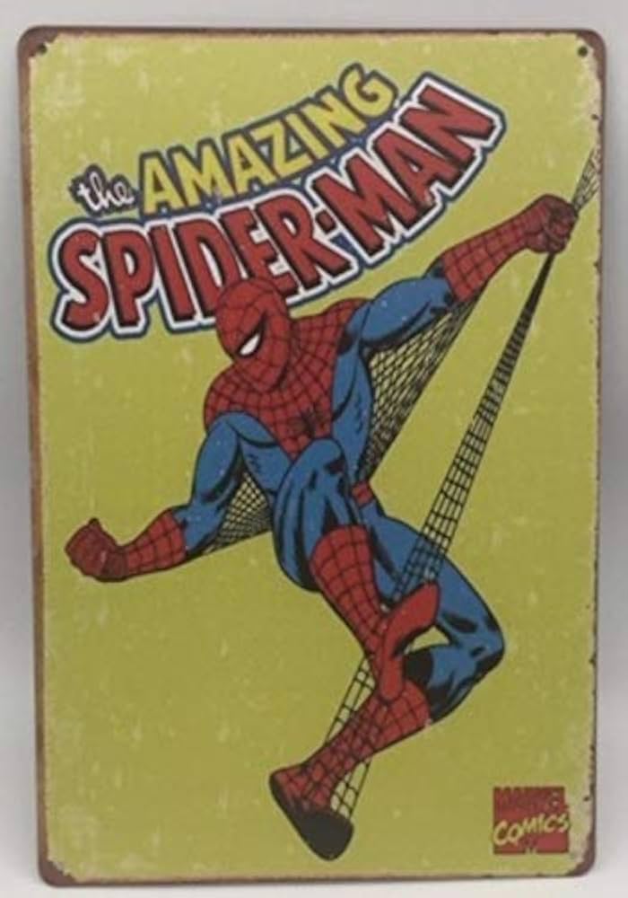 Amazon.co.jp: アメイジング スパイダーマン ポスター 金属製 メタル