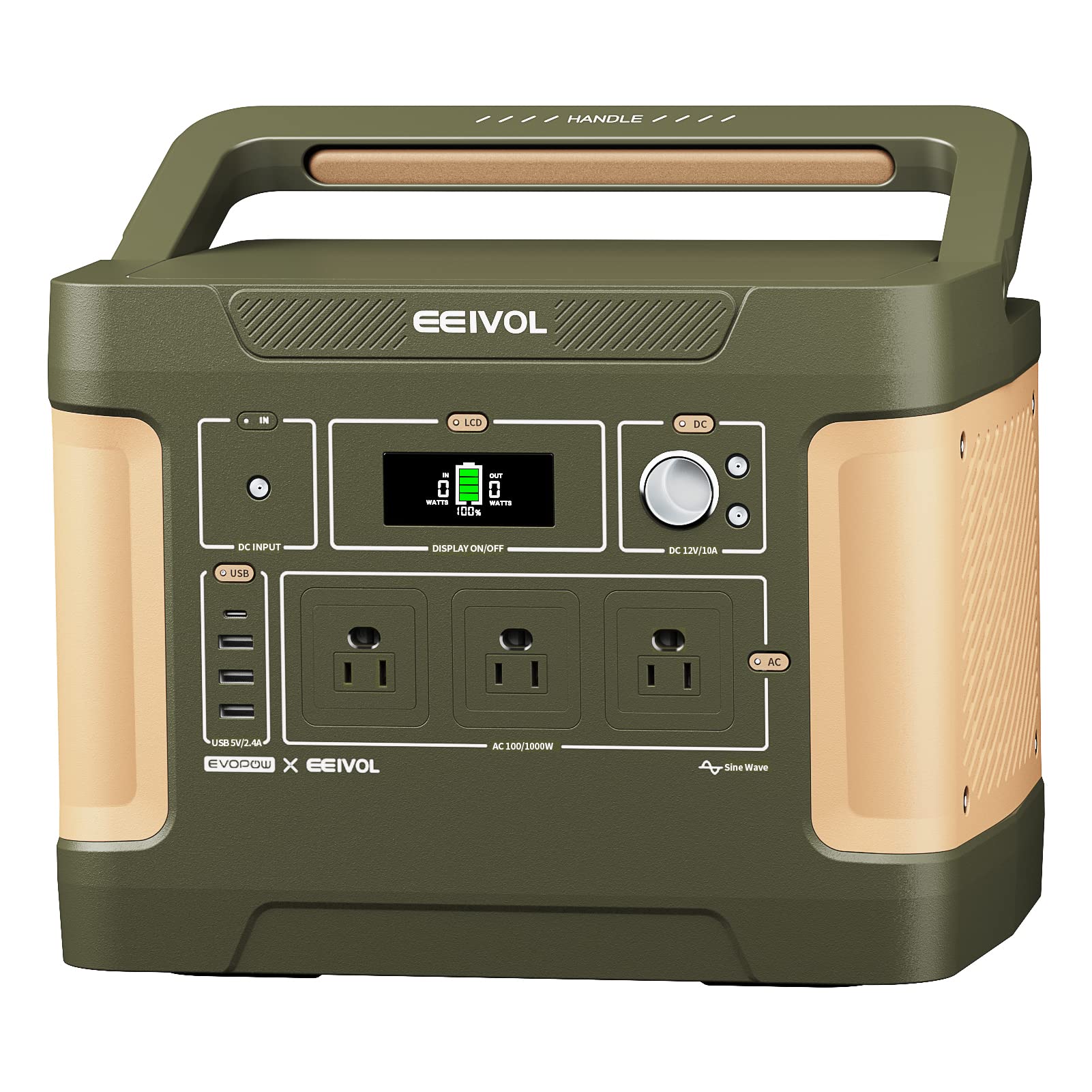 AIWOLL ポータブル電源 リン酸鉄リチウム 1024Wh 1000W Amazon.co.jp