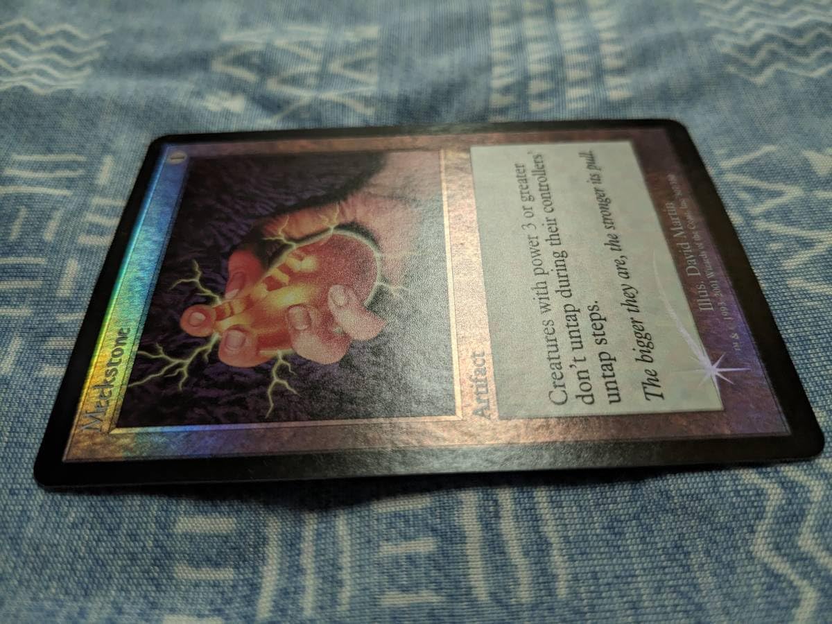 弱者の石 7ed foil 日本語 弱者の石/Meekstone》[7ED] 茶R | 日本最大