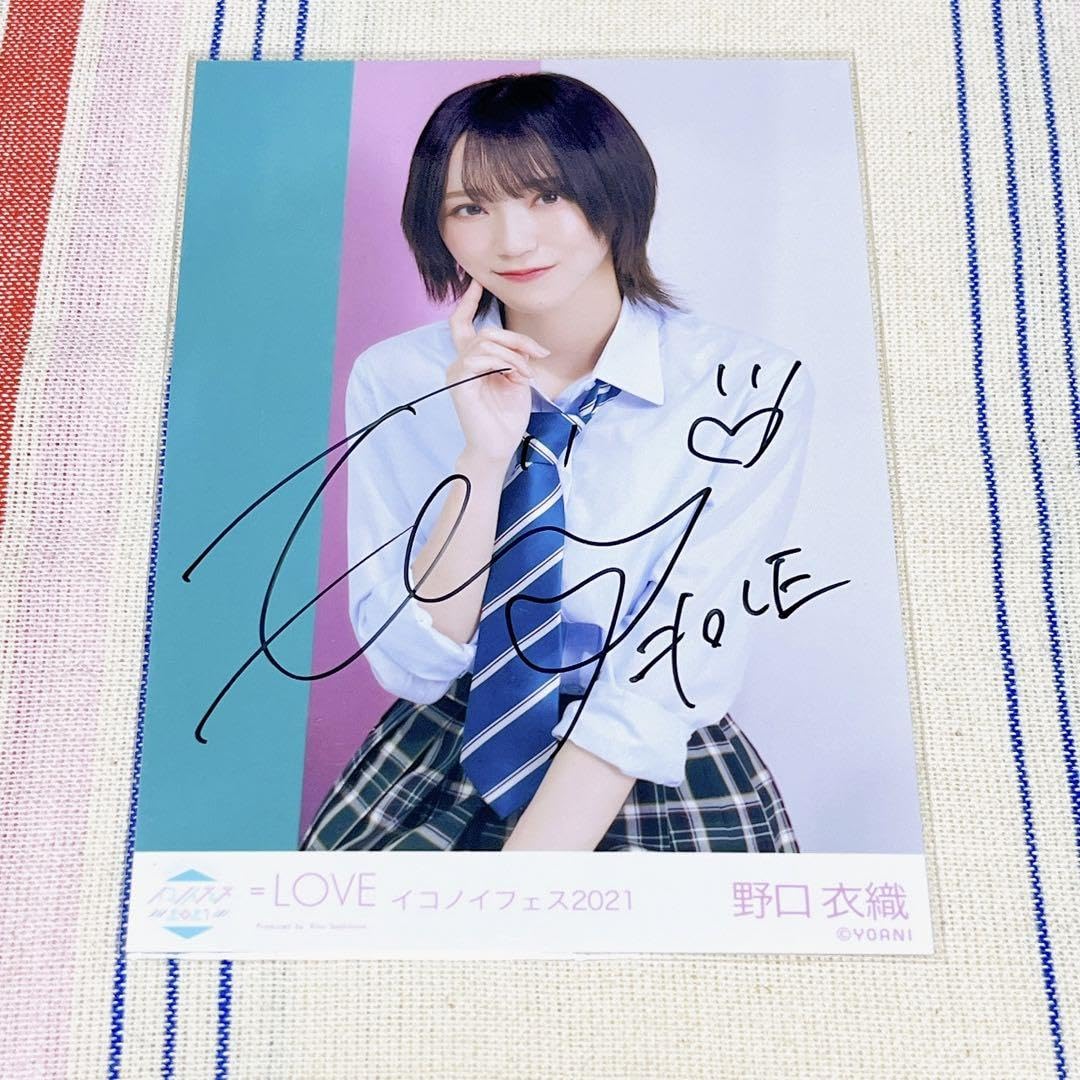 野口衣織 Z 生写真 2019年 =PRESS 直筆 裏コメあり野口衣織 Z 生写真