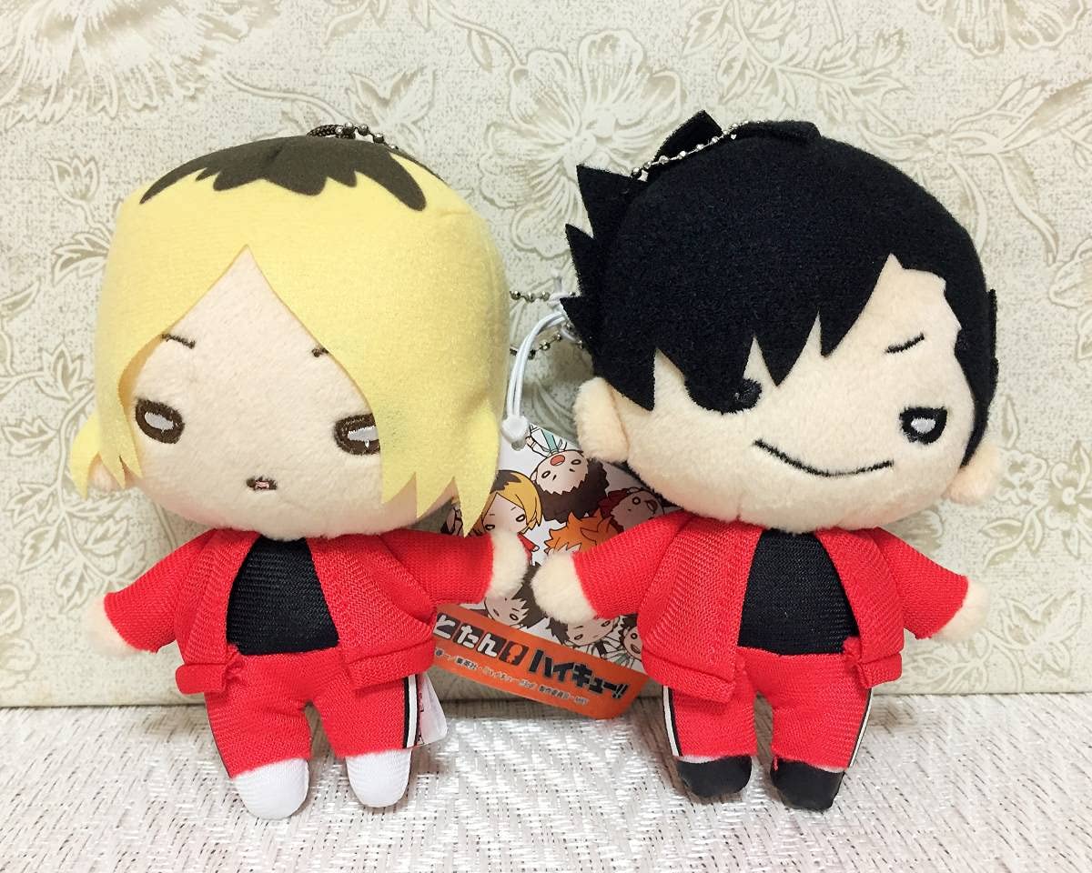 ハイキュー!! 孤爪＆黒尾 にとたん ボールチェーン付ぬいぐるみ 2個