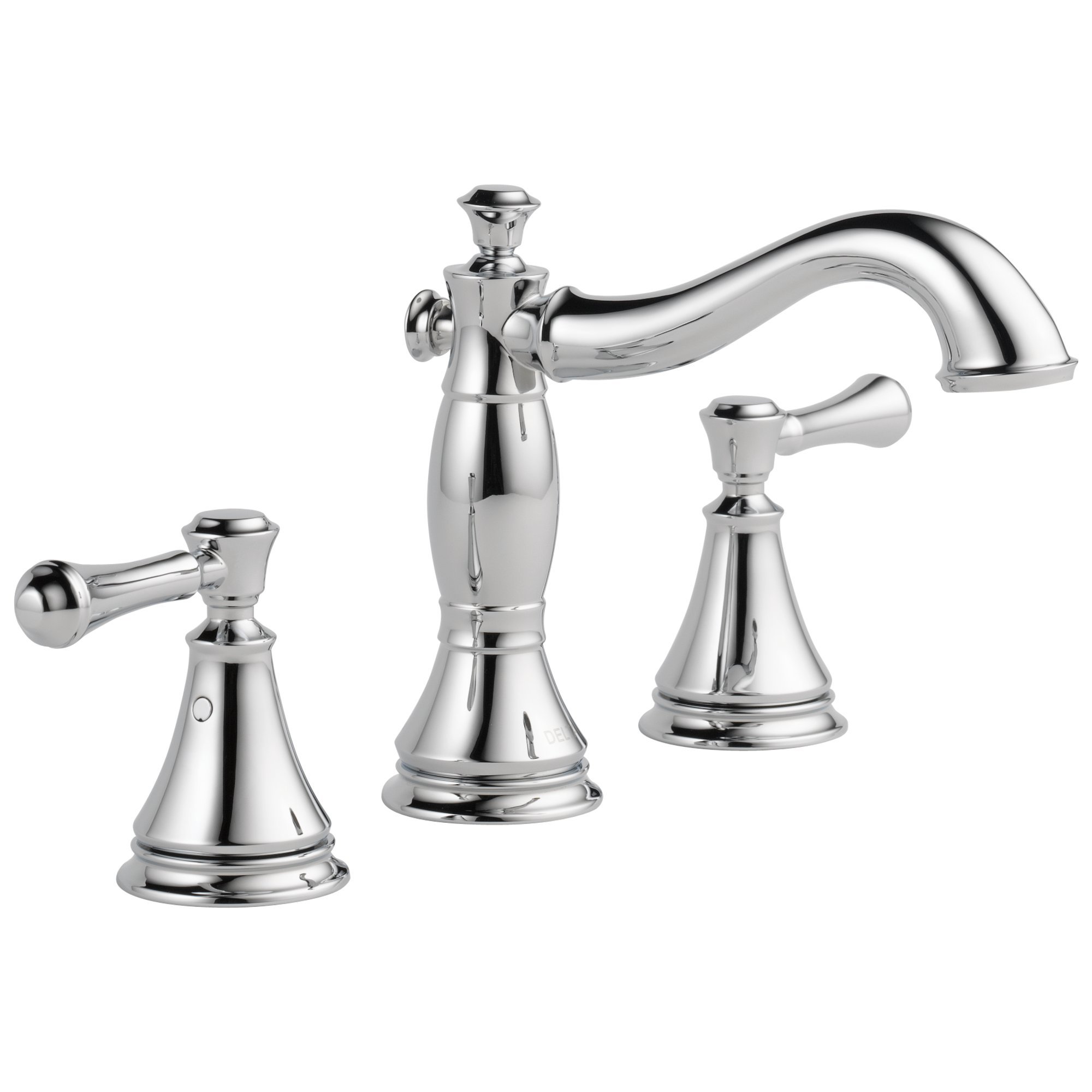 Delta Cassidy Chrome Bathroom Faucet 3 Hole, 8 Inch Widespread