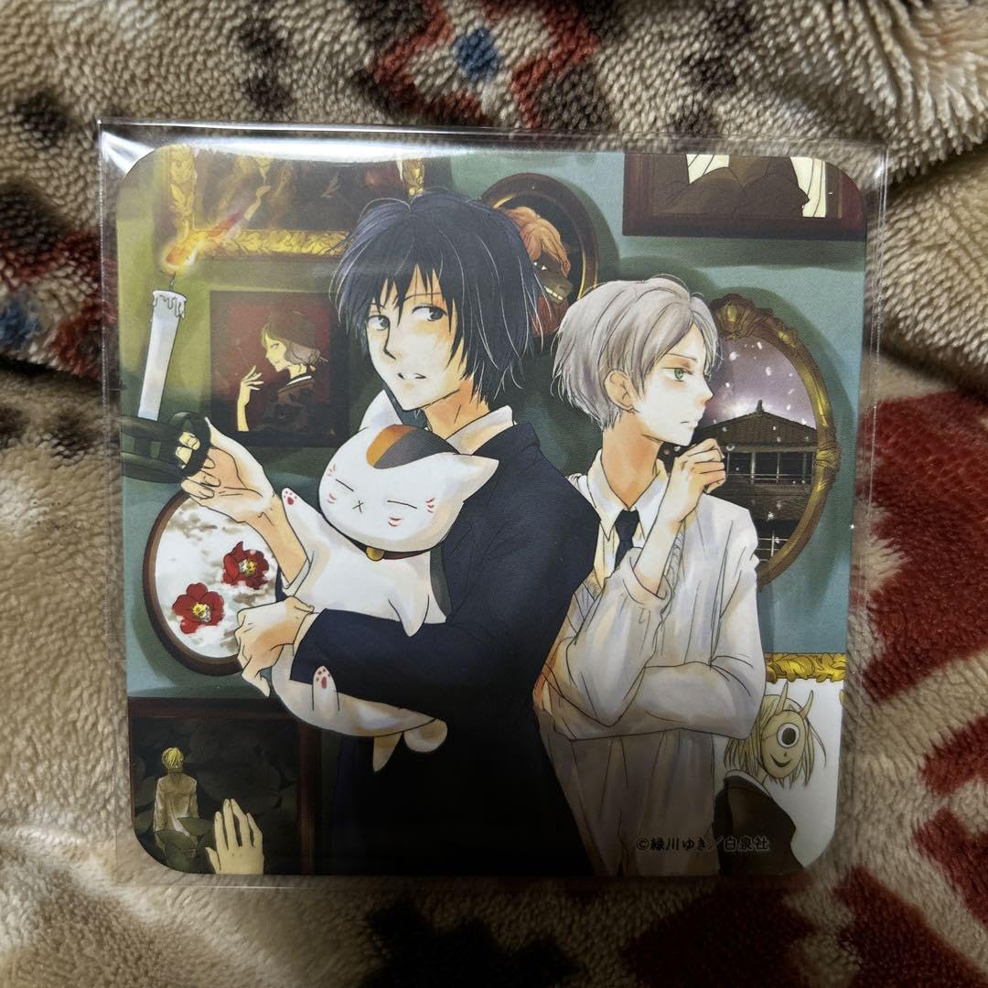 ➀夏目友人帳 原画展 20周年 コラボカフェ コースター 5枚セット ➀